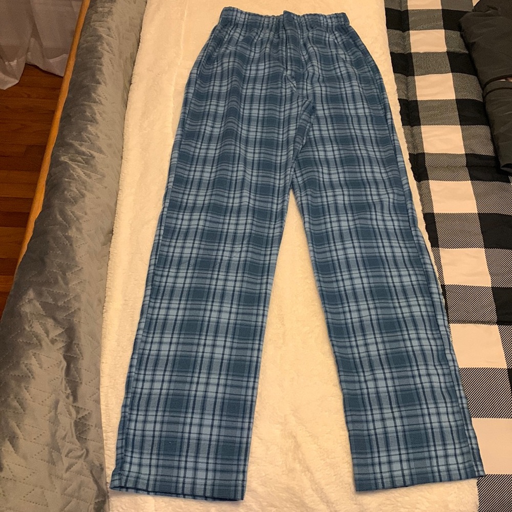 Blue striped light weight pants